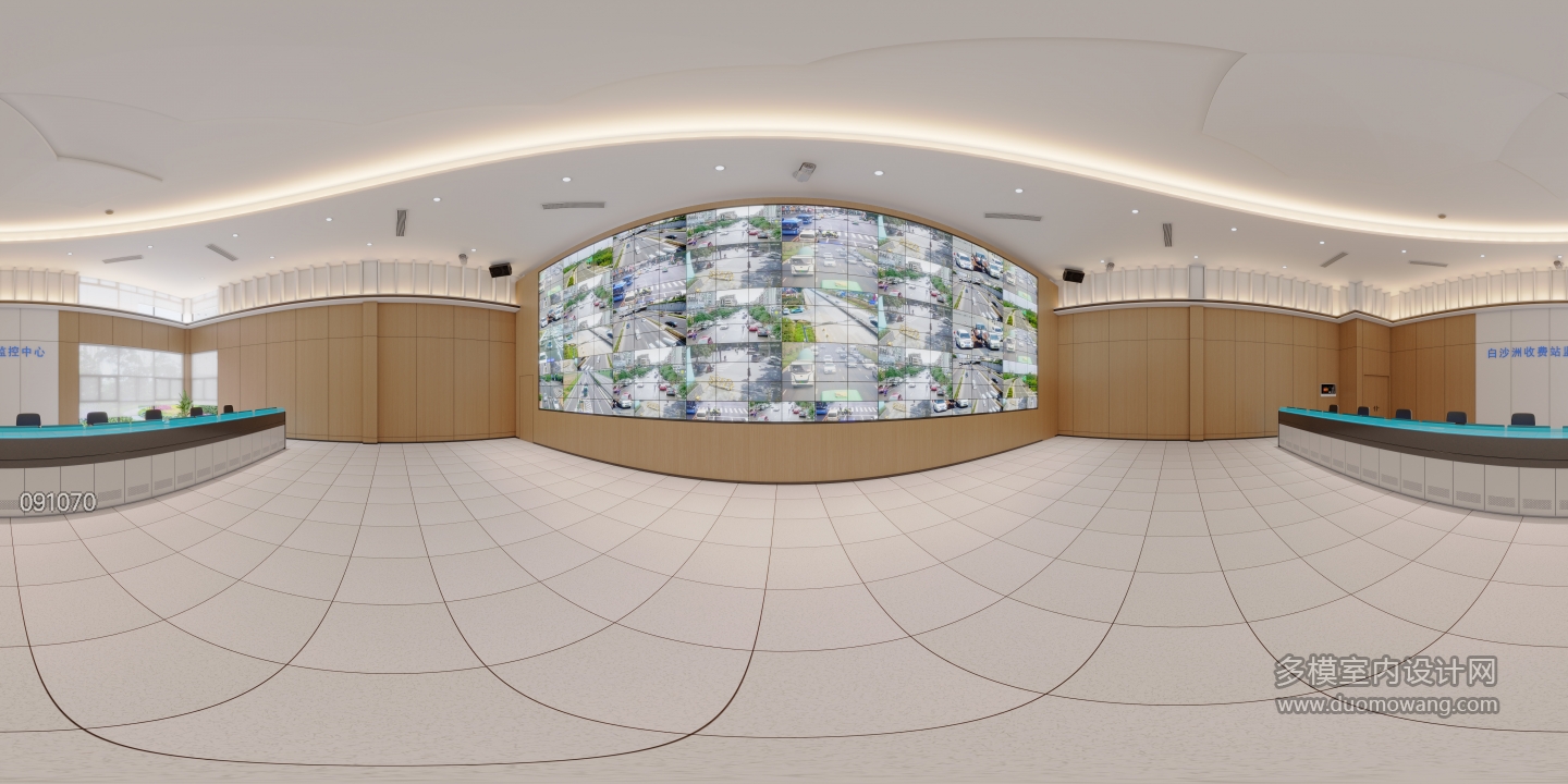 现代监控室方案1全景