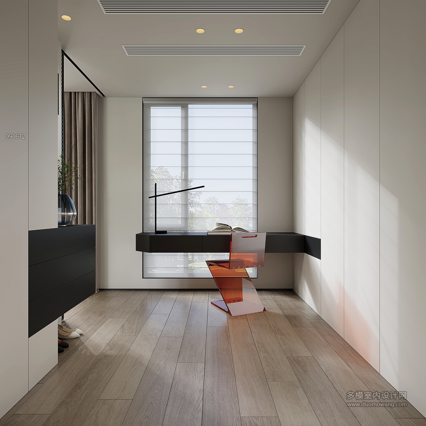 现代四楼主卧衣帽间