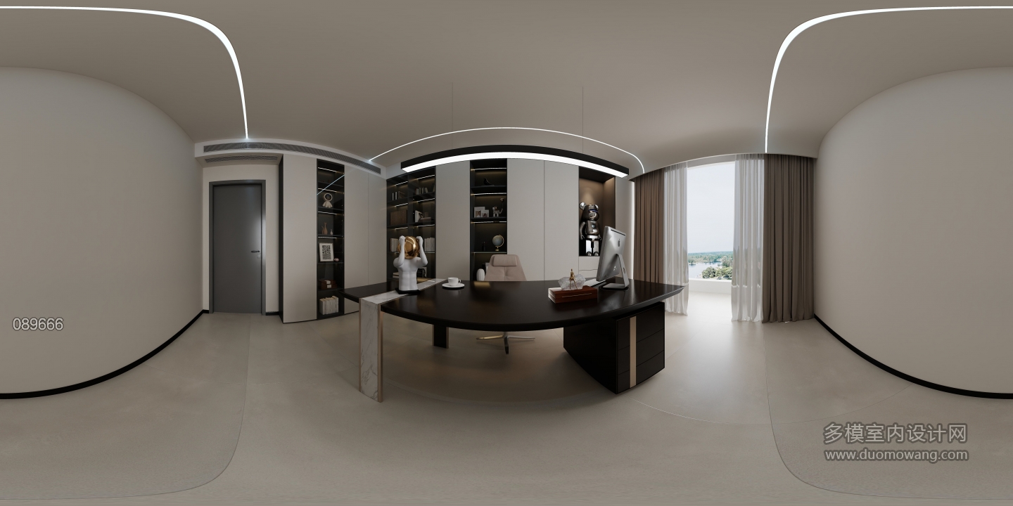 新中式二楼书房