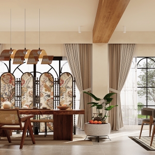 美式田园茶室002