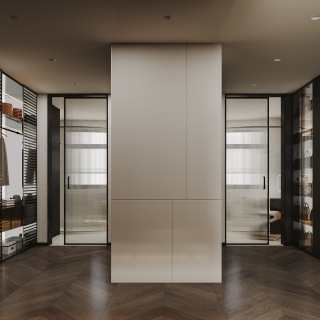 现代-衣帽间特写