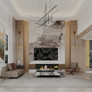 现代轻奢客厅静态