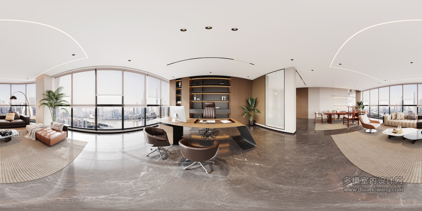 1现代办公室全景