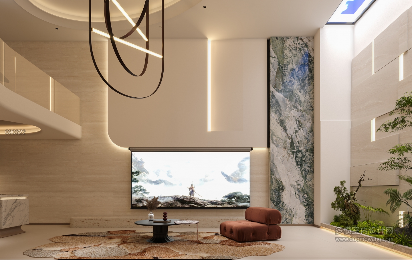 法式 负一层 客厅 3