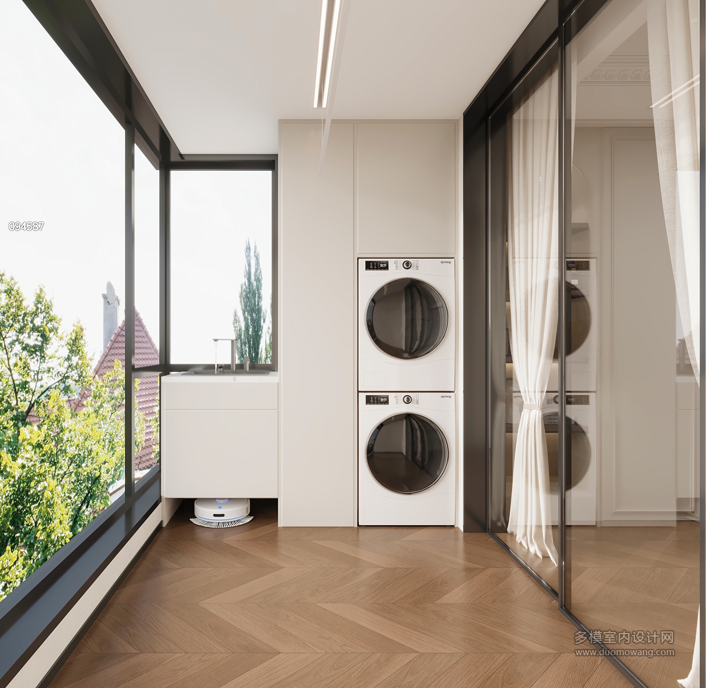 一楼书房外阳台