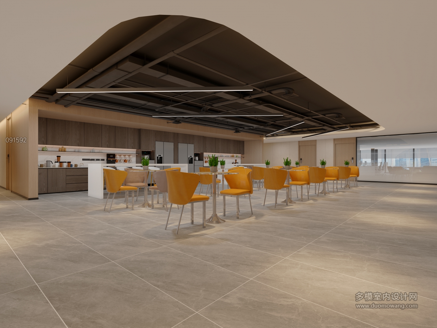 现代过道休息区