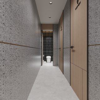 现代会所公共卫生间