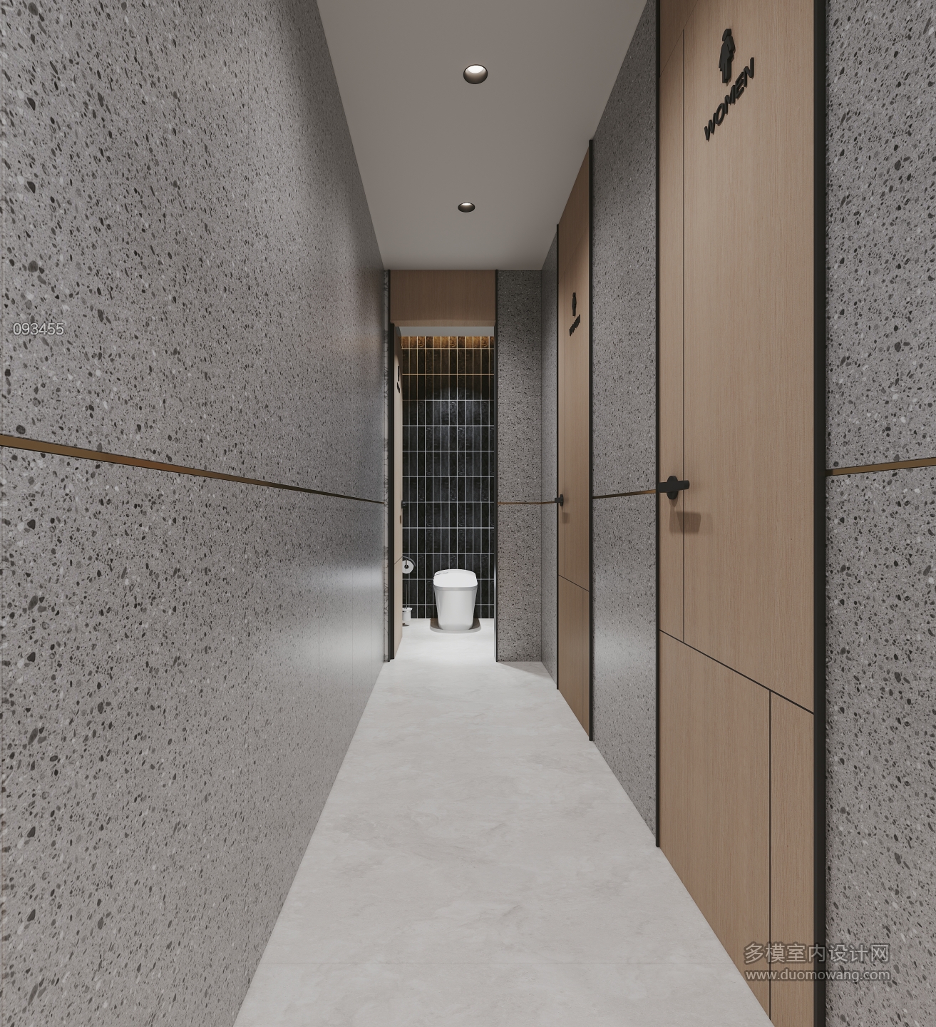 现代会所公共卫生间