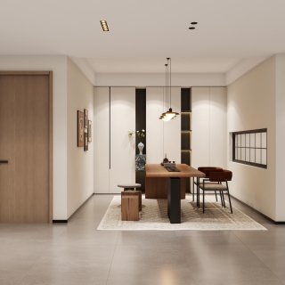 现代负一层茶室