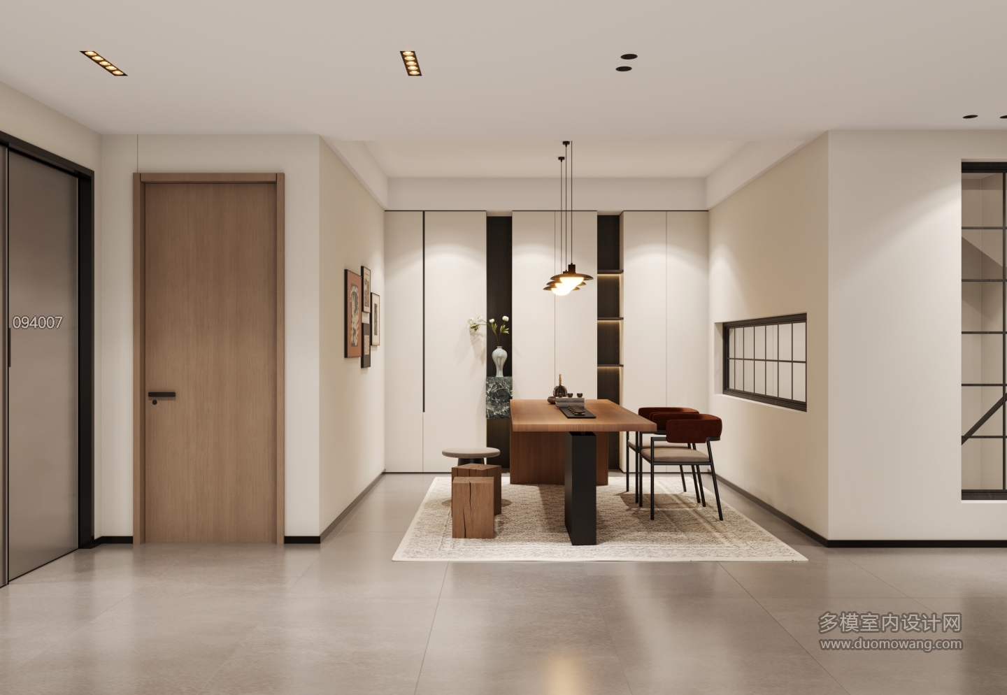 现代负一层茶室