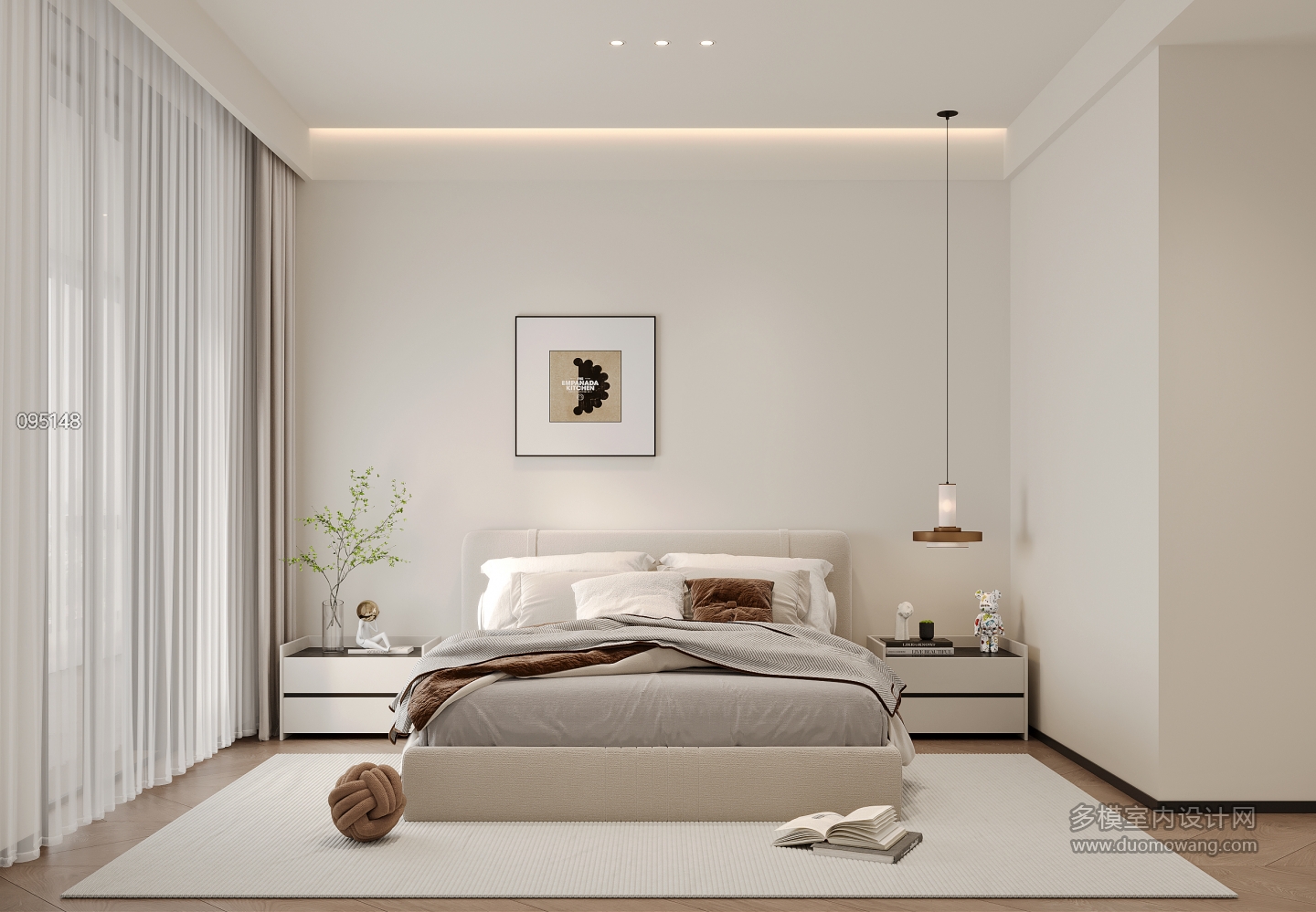 现代中古风次卧1特写