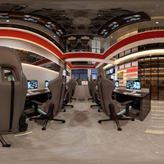 现代启帆网咖全景二