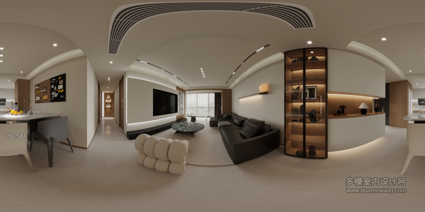 现代客餐厅全景