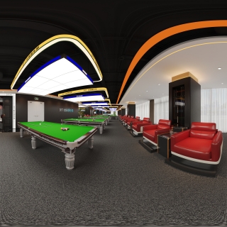 现代台球室全景1