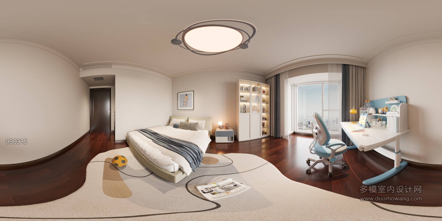 美式一楼男孩房