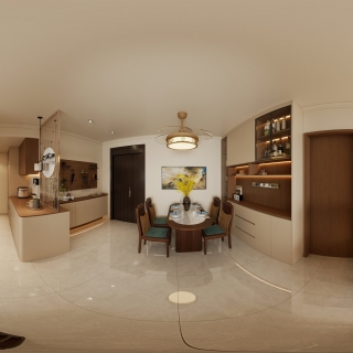 简约中式-客餐厅