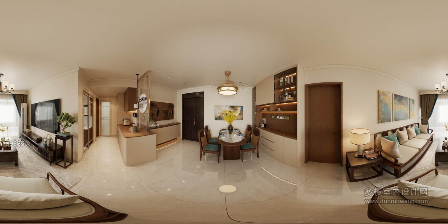 简约中式-客餐厅