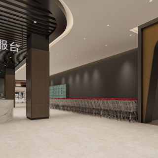 现代超市入口单张