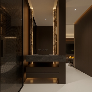 现代洗手盆静态