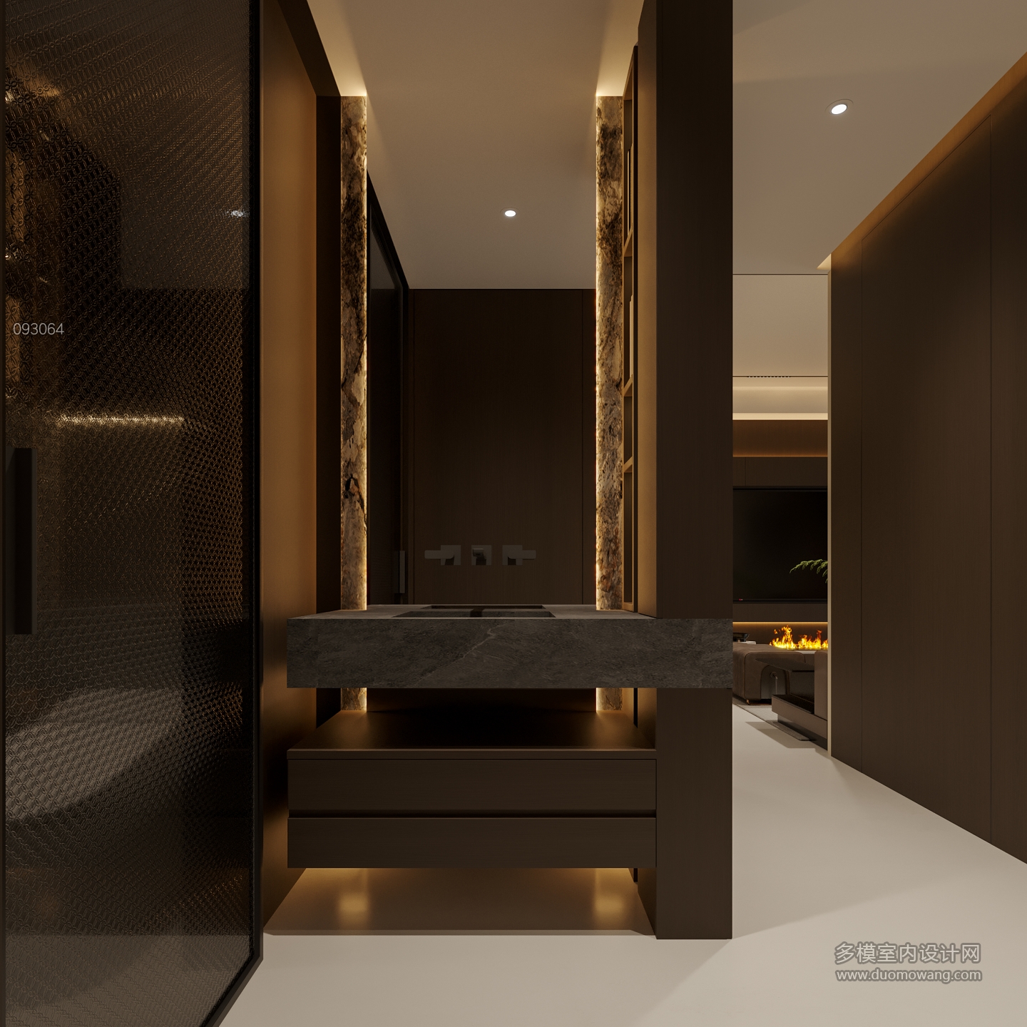 现代洗手盆静态