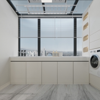 混搭阳光房衣帽间特写