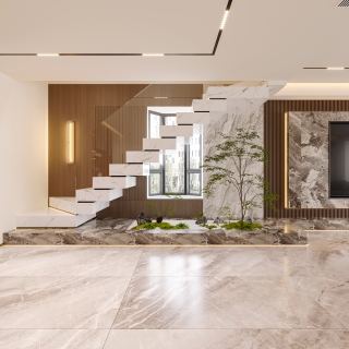 意式轻奢楼梯间