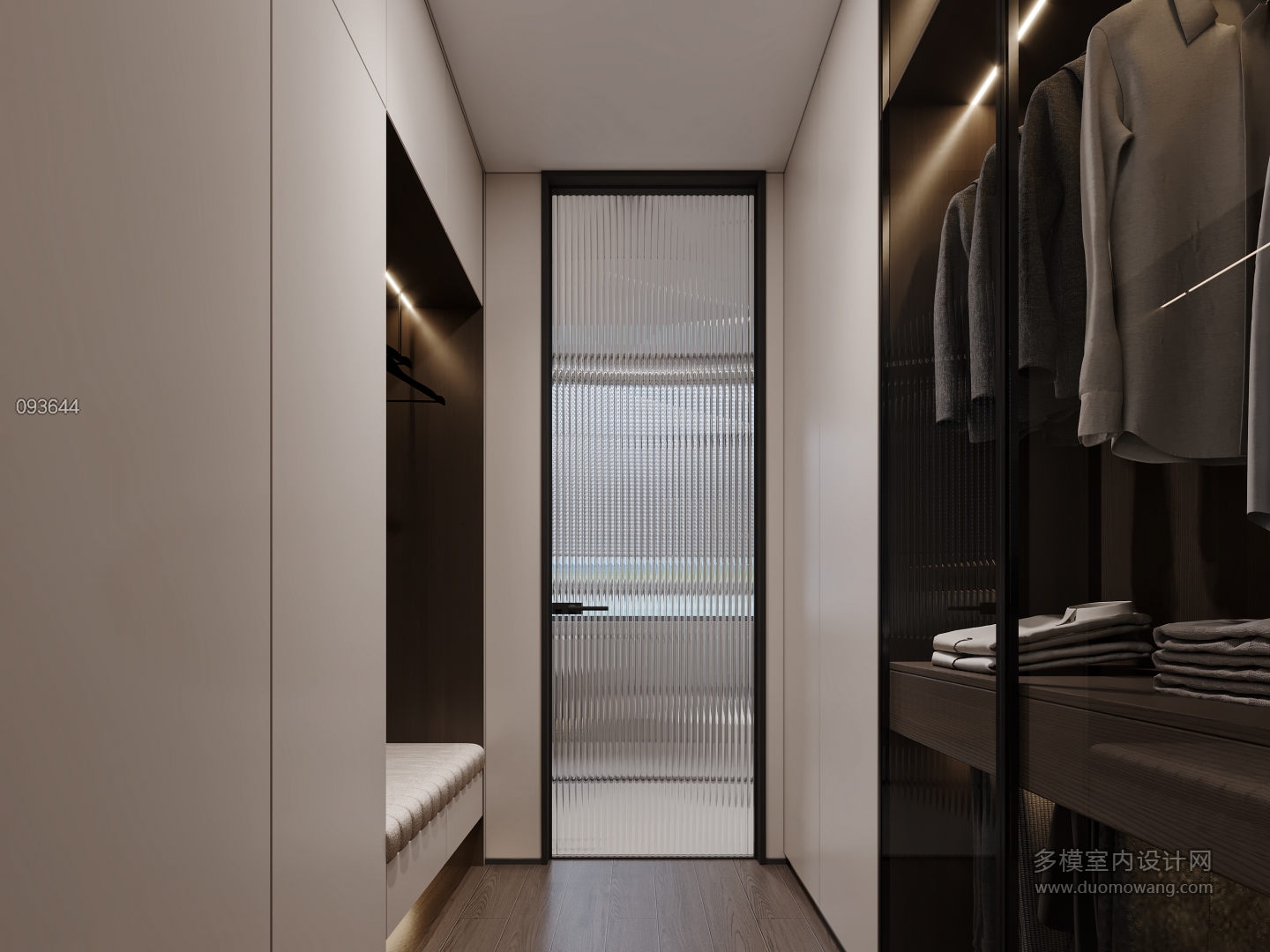 意式主卧衣帽间特写1