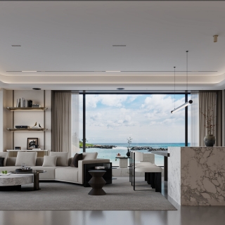 意式沙发背景特写