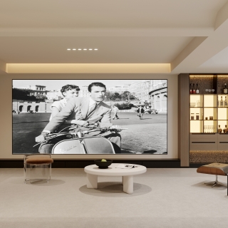 意式负二电视墙