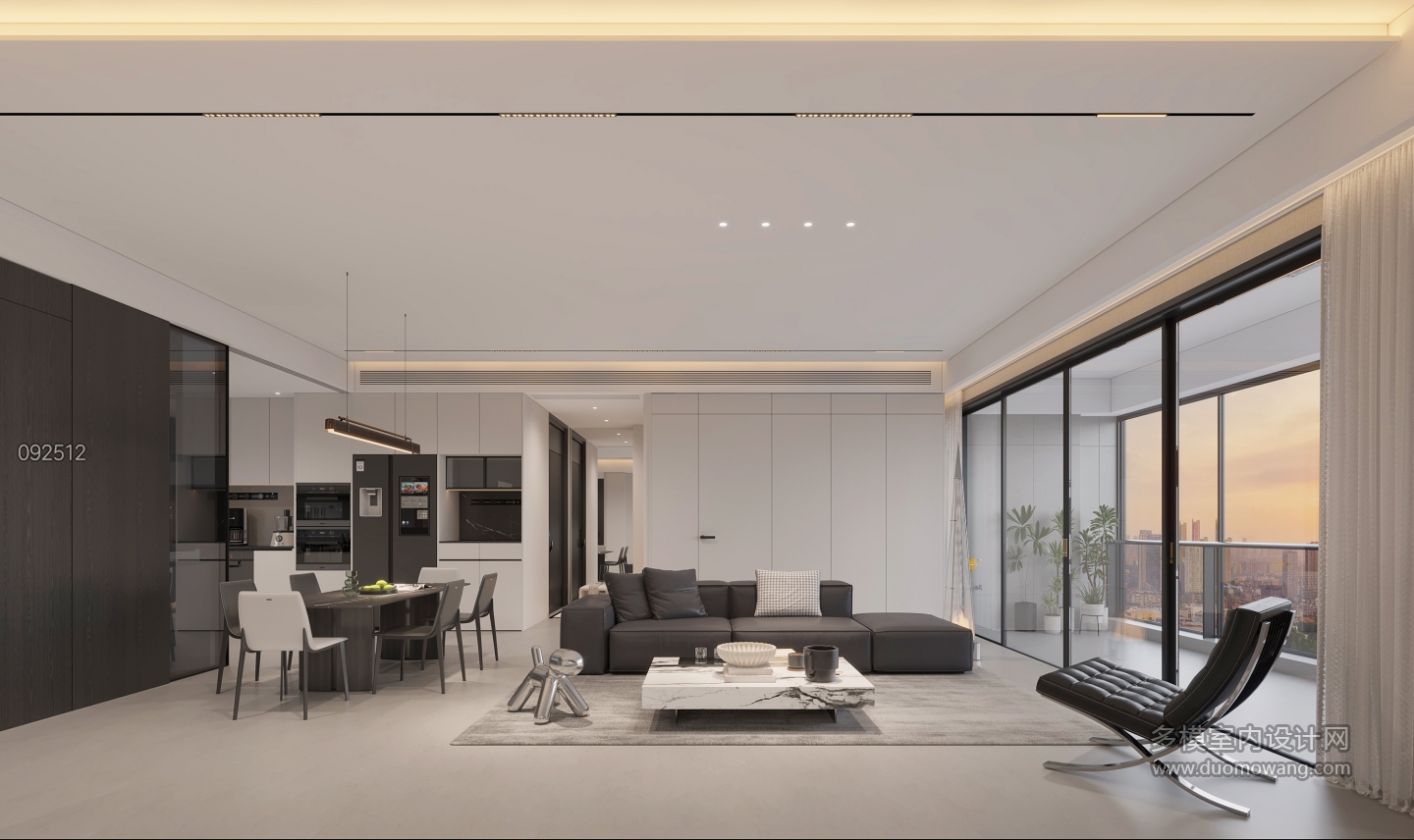 现代客厅沙发墙