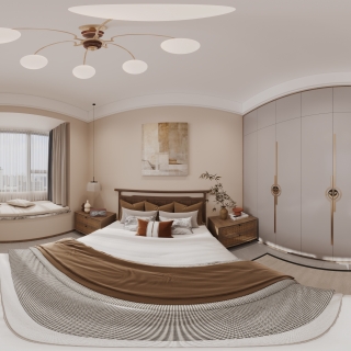 新中式女儿房全景