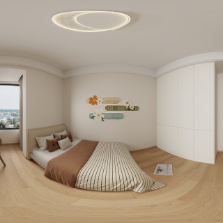 原木风次卧全景