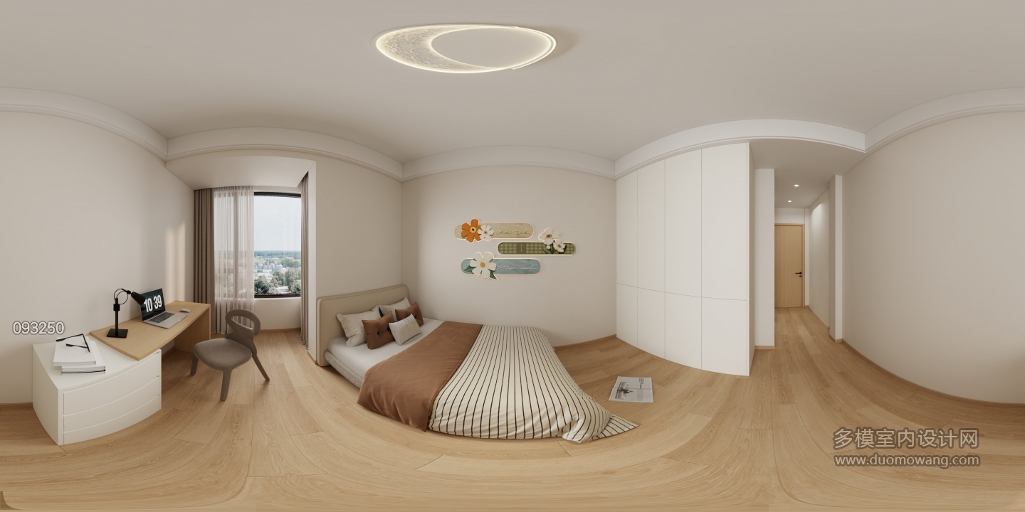 原木风次卧全景