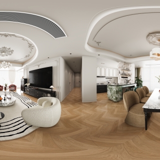 法式客餐厅全景