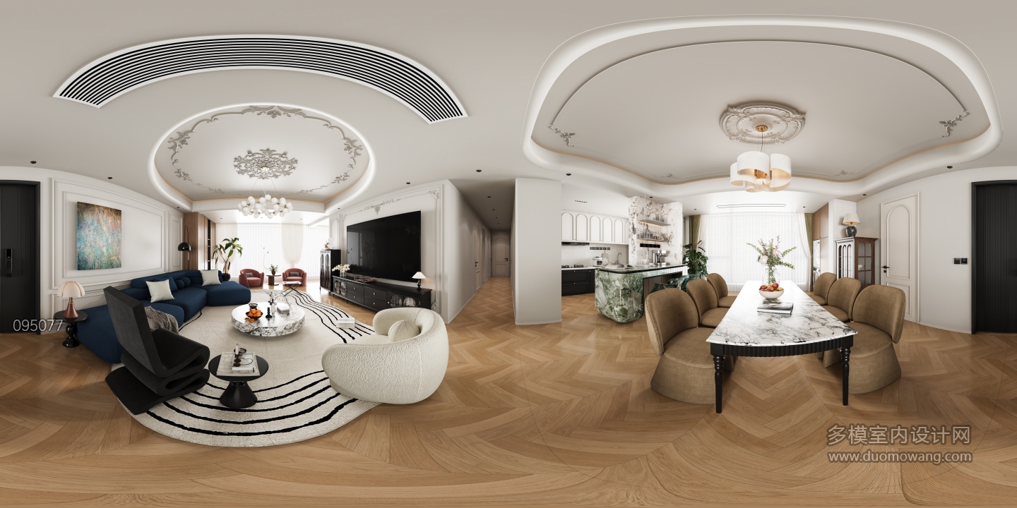 法式客餐厅全景