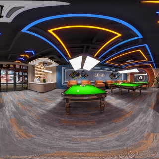 工业台球室一楼360