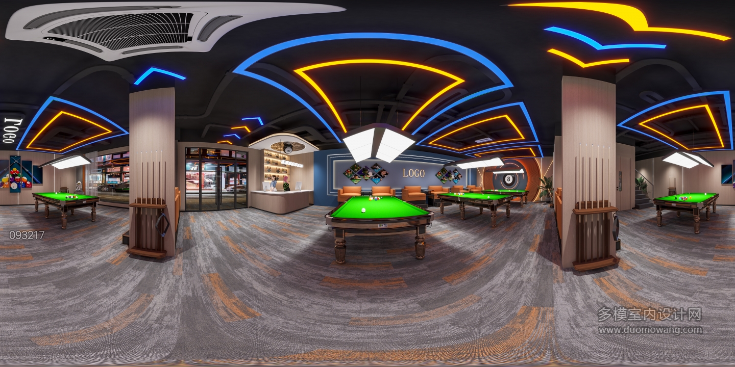 工业台球室一楼360