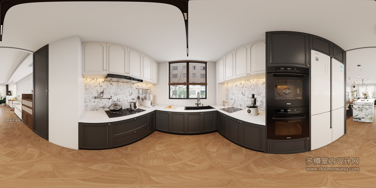 4法式中古风厨房全景