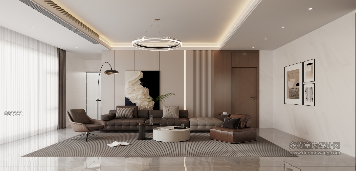 现代客厅沙发背景墙