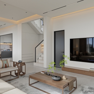 西阳自建房_一层客厅002