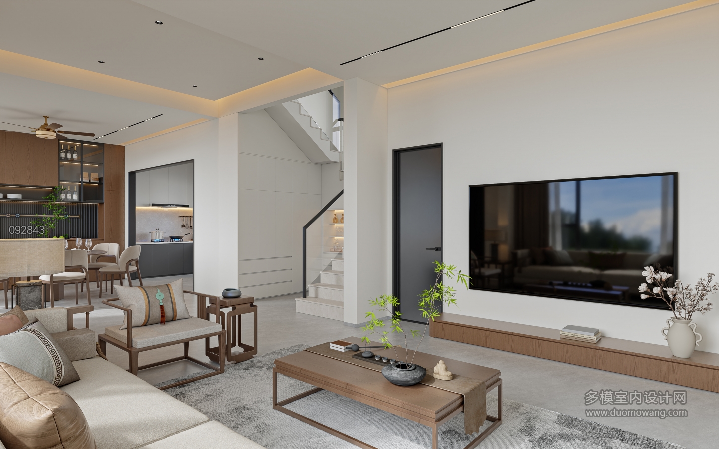 西阳自建房_一层客厅002