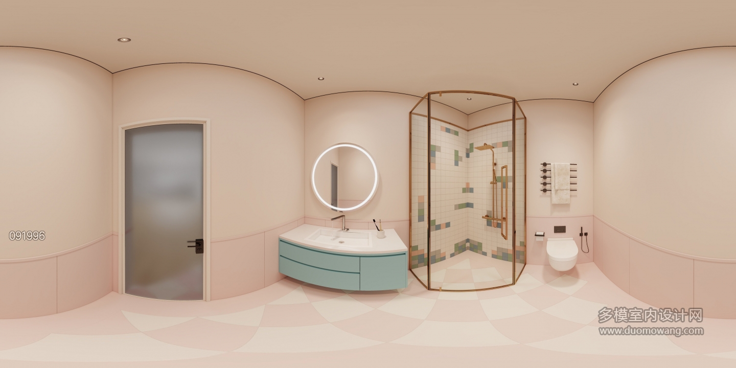 现代-儿童房卫生间1