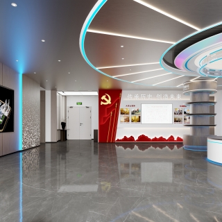 现代一层展厅特写1