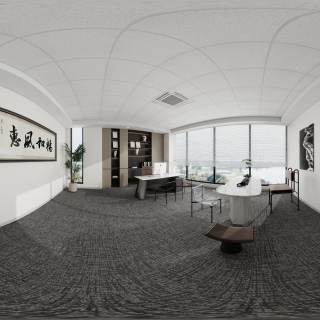 现代董事长办公室全景