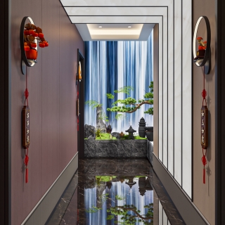 新中式棋牌室单张6