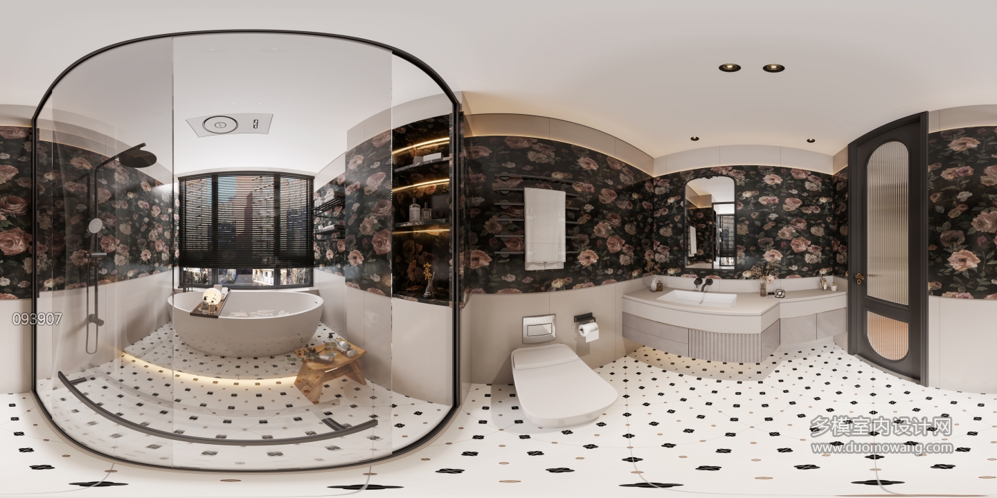 法式中古主卫全景