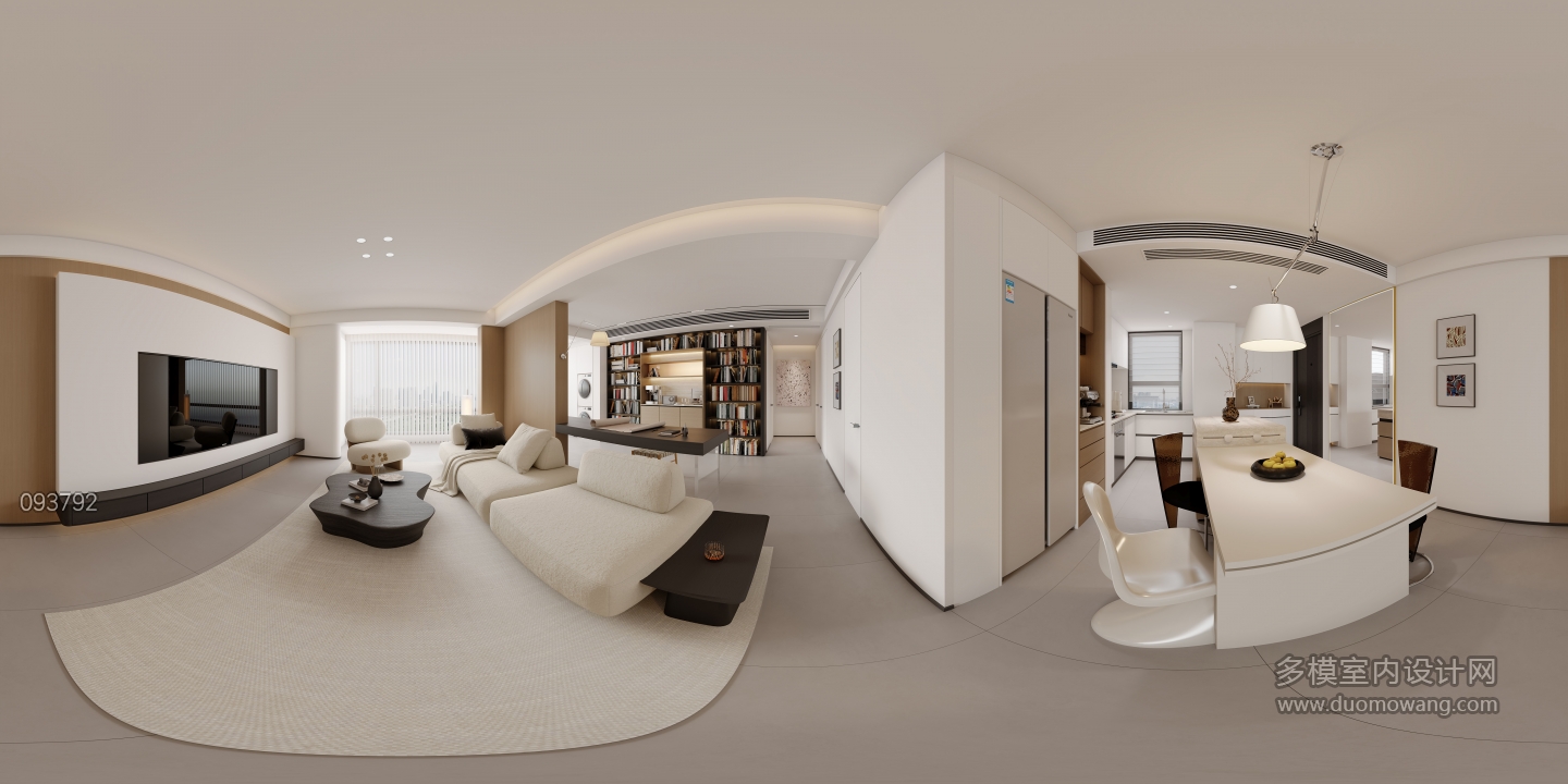 原木风客餐厅_客厅全景