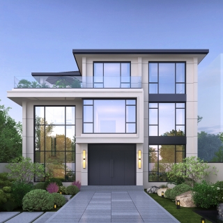 现代徐庙村自建房正透