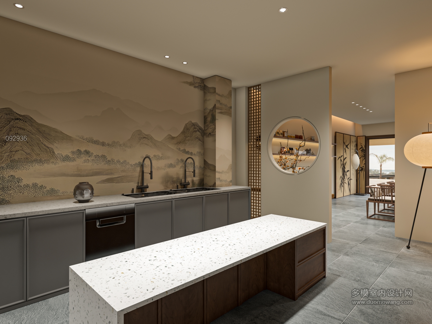 新中式宋代风店铺单张3