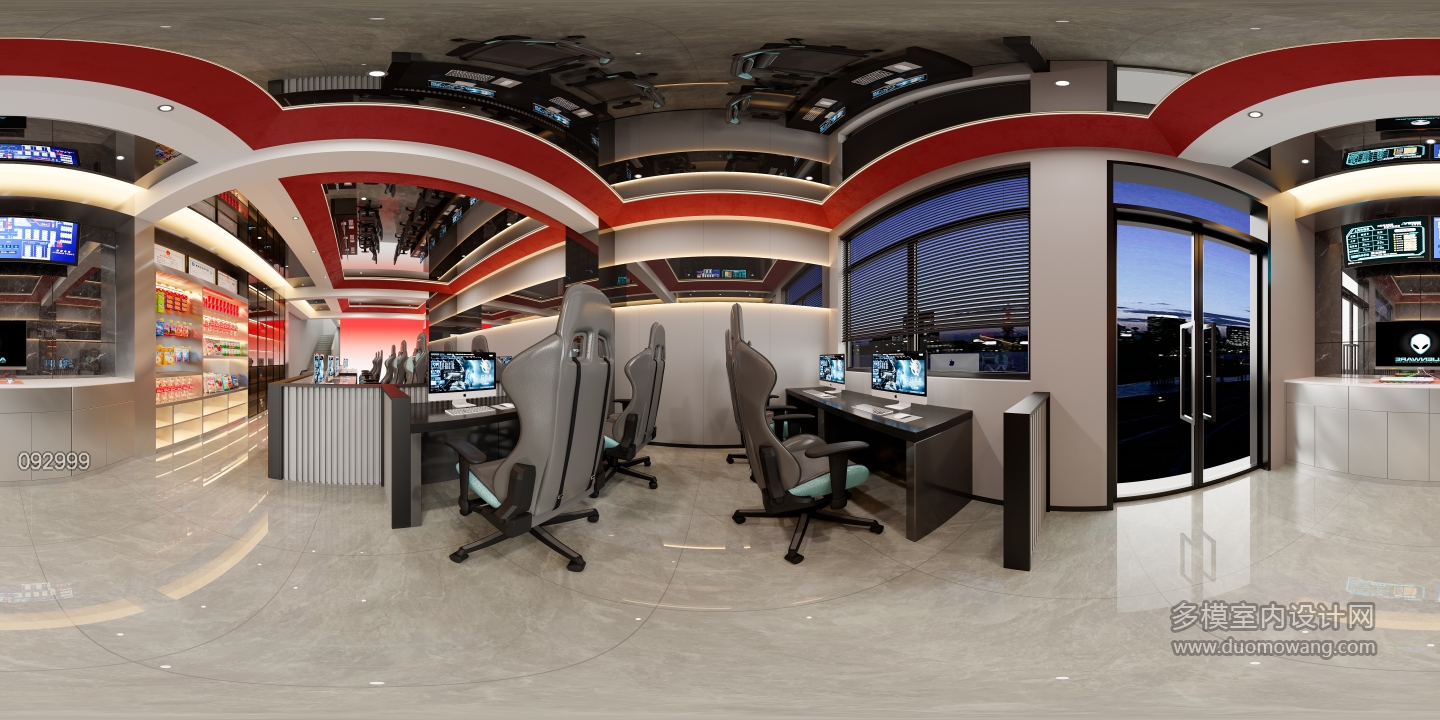 现代启帆网咖全景一